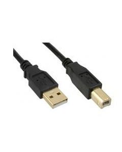 Microconnect USBAB5G USB-kabel USB 2.0 5 m USB A USB B Zwart
