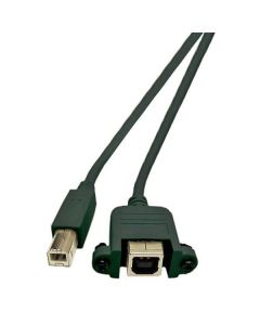 Microconnect USBABF1PANEL2 USB-kabel USB 2.0 1,8 m USB A USB B Zwart