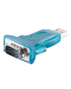 Microconnect USBADB9M tussenstuk voor kabels USB 2.0 Serial Zwart