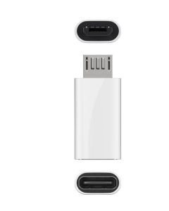 Microconnect USBMICROUSBC tussenstuk voor kabels Micro-USB B USB C Wit