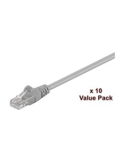 Microconnect V-UTP5005VP netwerkkabel Grijs 0,5 m Cat5e U/UTP (UTP) Rond