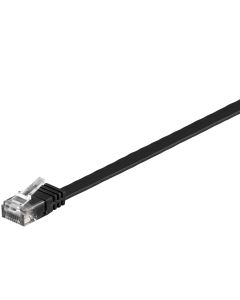 Microconnect V-UTP60025S-FLAT netwerkkabel Zwart 0,25 m Cat6 U/UTP (UTP) Plat