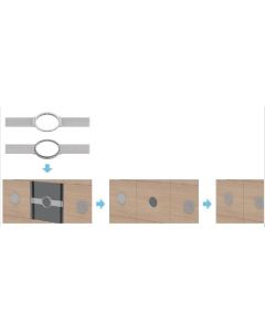 Vivolink VLSPMTC-MOUNT speaker steun Plafond Metaal Zilver