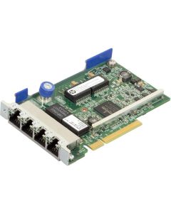 Hewlett Packard Enterprise Ethernet 1Gb 4-port 331FLR (FlexibleLOM form factor) adapter - For ProLiant Gen8 rack servers, supports Message Signaled Interrupts (MSI/MSI-X)