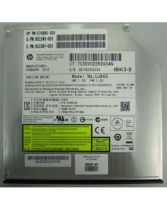 Hewlett Packard Enterprise DVD-RW optical disk drive (Jack Black color) - SATA interface, 9.5mm slimline form factor