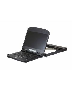 ATEN CL3800NW rack console 47 cm (18.5") 1920 x 1080 Pixels Metaal, Kunststof Zwart