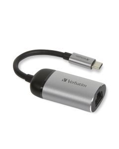 Verbatim 49146 laptop dock & poortreplicator USB 3.2 Gen 1 (3.1 Gen 1) Type-C Zwart, Zilver