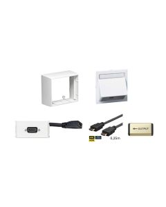 Vivolink WI221184-AMP wandcontactdoos HDMI Wit
