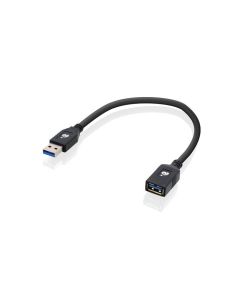 IOGEAR USB 3.0 Male - USB 3.0 Female, 0.3m, 5Gbps