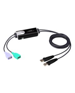 ATEN 2-poorts USB grenzeloze kabel KM-schakelaar