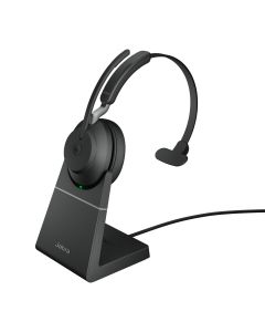Jabra Evolve2 65 Headset Draadloos Hoofdband Kantoor/callcenter USB Type-A Bluetooth Oplaadhouder Zwart
