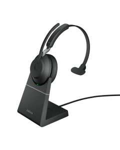 Jabra Evolve2 65 Headset Draadloos Hoofdband Kantoor/callcenter USB Type-A Bluetooth Oplaadhouder Zwart