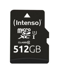Intenso 512 GB, microSDXC, Class 10, UHS-1, Premium