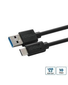 Microconnect USB3.2CA05 USB-kabel USB 3.2 Gen 2 (3.1 Gen 2) 0,5 m USB A USB C Zwart