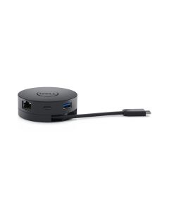 DELL Mobile Adapter DA300 Bedraad USB 3.2 Gen 2 (3.1 Gen 2) Type-C Zwart