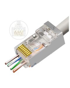 Microconnect KON512-50EZ kabel-connector RJ45 Zilver