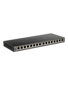 D-Link DGS-1016S Unmanaged Gigabit Ethernet (10/100/1000) Zwart