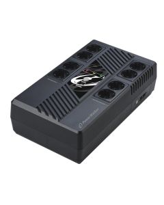 PowerWalker VI 1000 MS, Line-Interactive, 1000VA / 600W, 8 CEE 7/3 (Type F) Outlets, USB, RS-232, RJ-45/RJ-11 protection