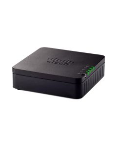 Cisco SB 2-port analog telephone adapter with router for multiplatform, 2x RJ-11 FXS ports, 2x 10/100 Mbps RJ-45 Ethernet ports, 100x100x28mm, 132.1g