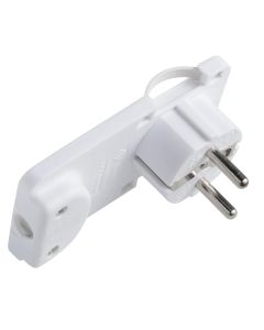 Microconnect PESCHPLUG-W netstekker adapter Type F Wit