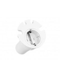 Bachmann 2 m, 1x Socket, 4x cable bushing, white