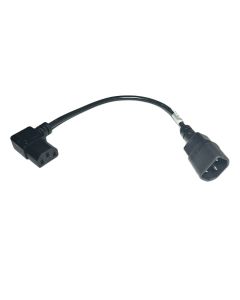 Microconnect PEA1416 electriciteitssnoer Zwart 0,3 m C13 stekker C14 stekker