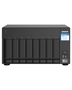 QNAP TS-832PX NAS Tower Annapurna Labs AL324 4 GB DDR4 0 TB QNAP Turbo System Aluminium, Zwart