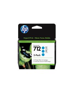 HP 712 29 ml inktcartridge voor DesignJet, cyaan, 3-pack