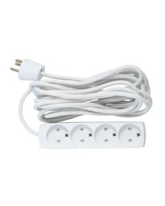 Microconnect GRU00450WDK power uitbreiding 5 m 4 AC-uitgang(en) Binnen Wit