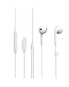 eSTUFF ES652010 hoofdtelefoon/headset Hoofdtelefoons Bedraad In-ear Oproepen/muziek Wit