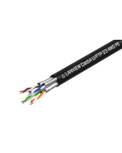 Lanview LVN122445 netwerkkabel Zwart 500 m Cat6a U/FTP (STP) Rond