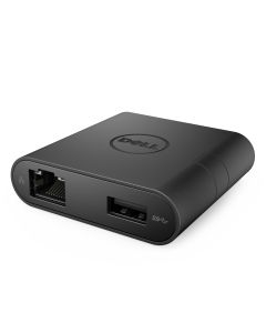 DELL DA200 Bedraad USB 3.2 Gen 1 (3.1 Gen 1) Type-C Zwart