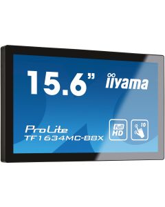 iiyama ProLite TF1634MC-B8X computer monitor 39,6 cm (15.6") 1920 x 1080 Pixels Full HD LED Touchscreen Multi-gebruiker Zwart