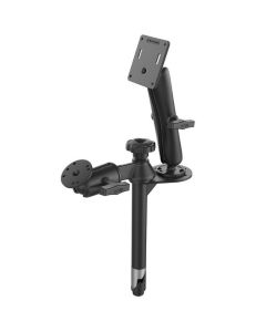 RAM Mounts 8” Upper Pole and Double Ball 75x75mm VESA Mount, Powder coated steel / Marine-grade aluminum