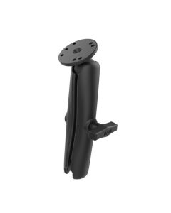 RAM Mounts Double Socket Arm with Round Ball Plate