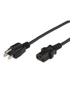 Microconnect PE110440SJT-IT electriciteitssnoer Zwart 4 m NEMA 5-15P C13 stekker
