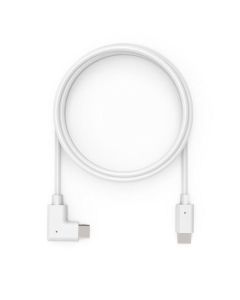 Compulocks 0.6 m, USB Type C to USB Type C, Male/Male, Straight/Angled, White