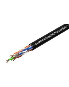 Lanview LVN122151 netwerkkabel Zwart 305 m Cat6 U/UTP (UTP) Rond