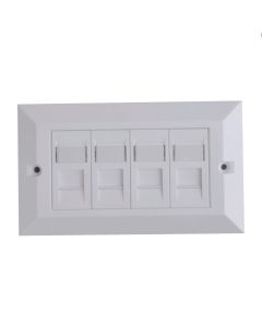 Lanview LVN126188UK-4 contactdoos RJ-45 Wit