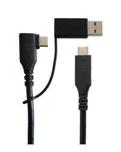 Microconnect USB3.1CC1MDE USB-kabel USB 3.2 Gen 1 (3.1 Gen 1) 1 m USB C Zwart