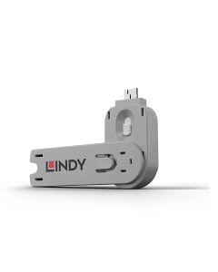Lindy 40624 poortblokker Poortblokkeersleutel USB Type-A Wit Acrylonitrielbutadieenstyreen (ABS) 1 stuk(s)