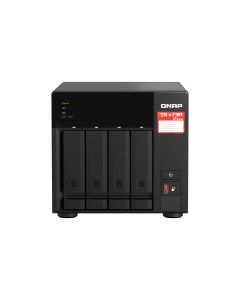 QNAP TS-473A NAS Tower Ryzen Embedded V1500B 8 GB DDR4 0 TB QNAP Turbo System Zwart