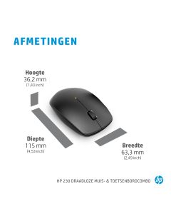 HP 230 draadloze muis- en toetsenbordcombo