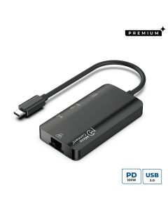 Microconnect USB3.1CCOM16 laptop dock & poortreplicator Bedraad USB 3.2 Gen 1 (3.1 Gen 1) Type-C Grijs