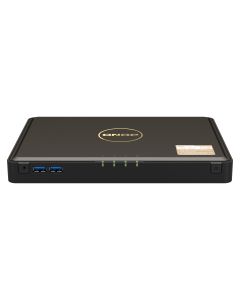 QNAP TBS-464 NAS Desktop Intel® Celeron® N5105 8 GB DDR4 0 TB QNAP Turbo System Zwart
