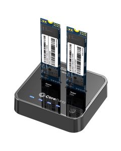 CoreParts MS-CLONER-NVME basisstation voor opslagstations Zwart