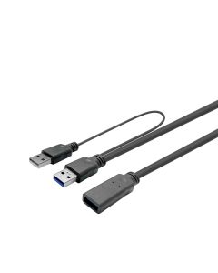 Vivolink PROUSB3AAF15C USB-kabel USB 3.2 Gen 1 (3.1 Gen 1) 15 m USB A Zwart