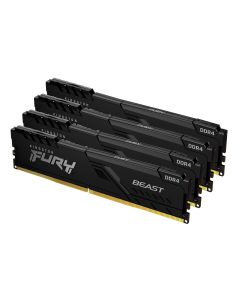 Kingston Technology FURY Beast 64GB 3600MT/s DDR4 CL18 DIMM (Kit van 4) Black