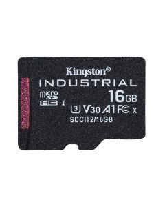 Kingston Technology 16GB microSDHC Industrial C10 A1 pSLC-kaart enkele verpakking zonder adapter