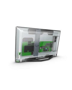 Philips 24HFL3014P/12 tv 61 cm (24") HD Zwart, Transparant 250 cd/m²